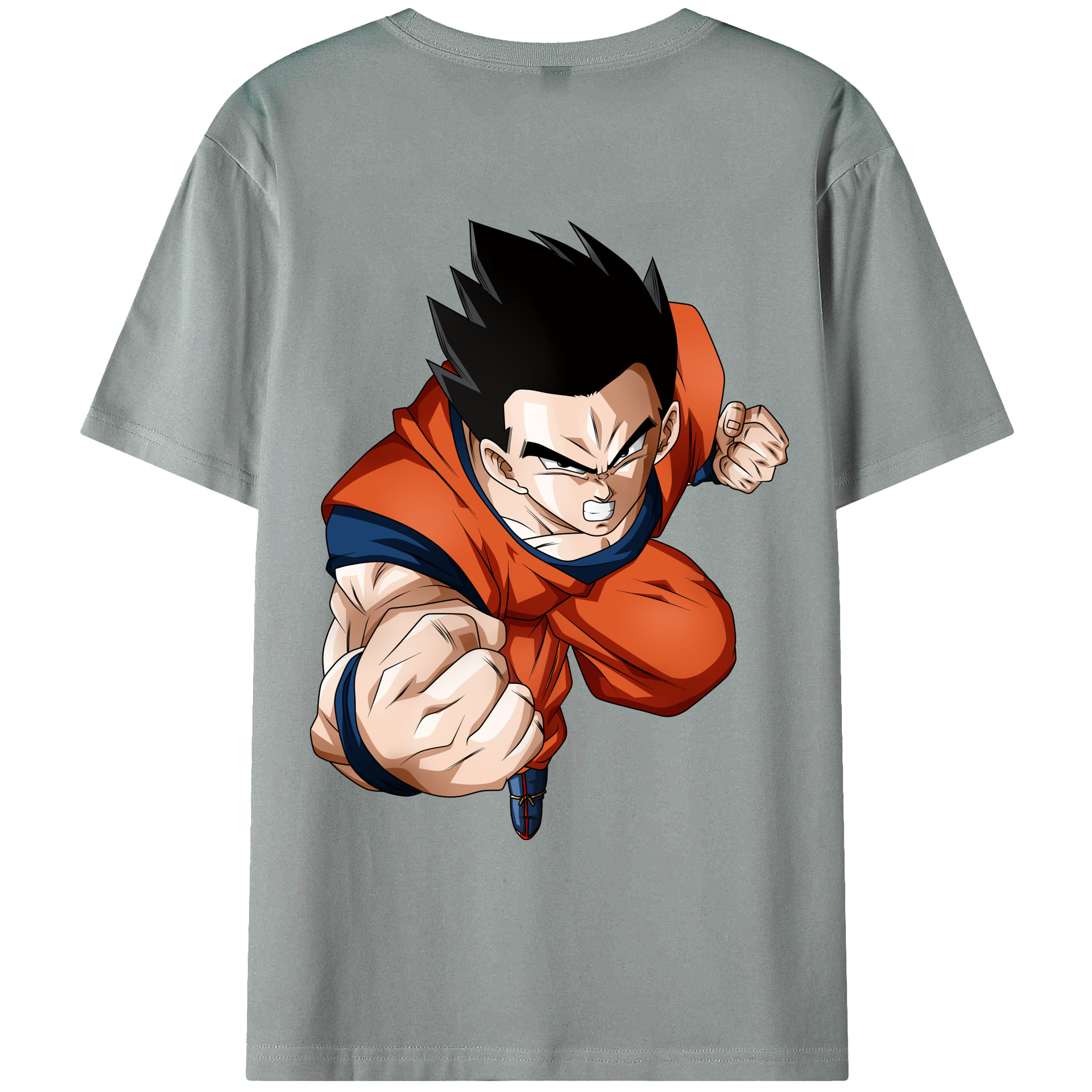 （画像用） ドラゴンボール 孫 悟飯（そんごはん）DRAGON BALL Son Gohan 綿100％ メンズ半袖Tシャツ（バックプリント） 通気性